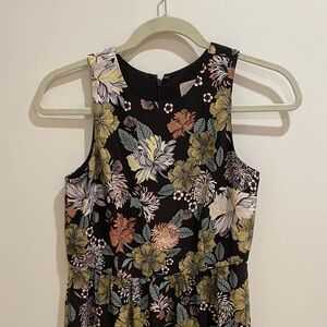 Loft Floral Maxi Dress with Slits